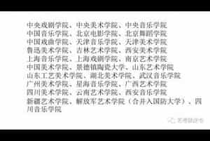 八大美院 30所独立 15所参照独立设置本科艺术院校都是哪些?